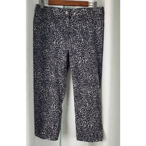 Chico's Capri pants Animal Print black and White Size 0.5 / S